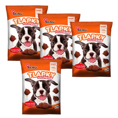 Akinu Poloměkké tlapky pamlsek pro psy 4 x 400 g