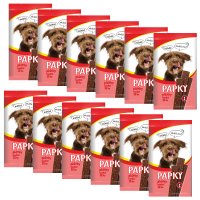 Akinu PAPKY Hovězí plátky pamlsek pro psy 12 x 12 ks
