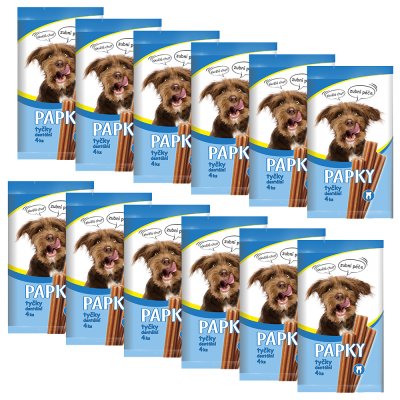 Akinu PAPKY Tyčky pamlsek pro psy dentální 12 x 4 ks