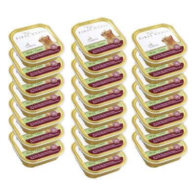 Akinu FIRST CLASS Zvěřinová paštika pro kočky 22 x 100 g