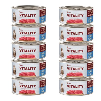 Akinu VITALITY Tuňák konzerva pro kočky 10 x 70 g