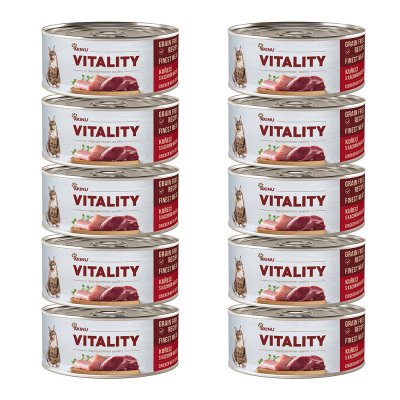 Akinu VITALITY Kuřecí & kachní maso konzerva pro kočky 10 x 70 g
