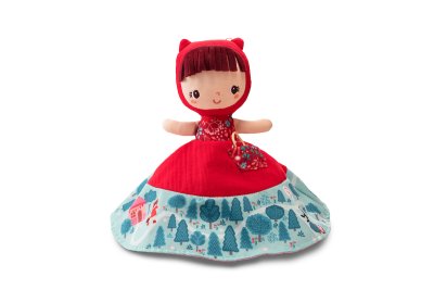 Lilliputiens oboustranná pohádková panenka - Červená Karkulka
