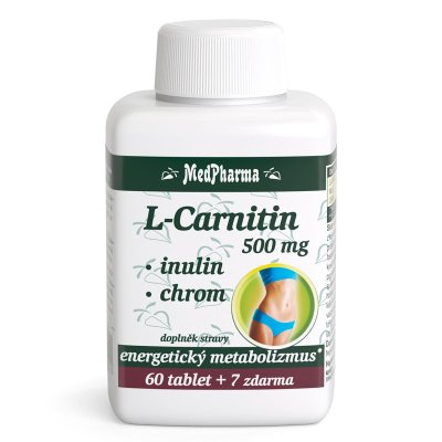 MedPharma L-Carnitin 500 mg + inulin + chrom 67 tablet
