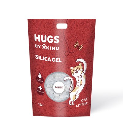 Akinu HAPPY CAT silika gel bílý stelivo pro kočky 16 l