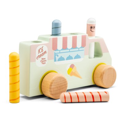 New Classic Toys Pop-up - vyskakovací kolíčky - zmrzlinářský vůz