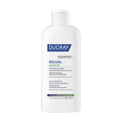 Ducray Kelual Squanorm Šampon na mastné lupy 200 ml