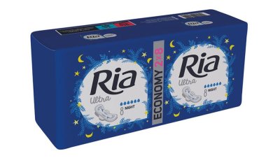 Ria Ultra Night Economy pack menstruační vložky 16 ks