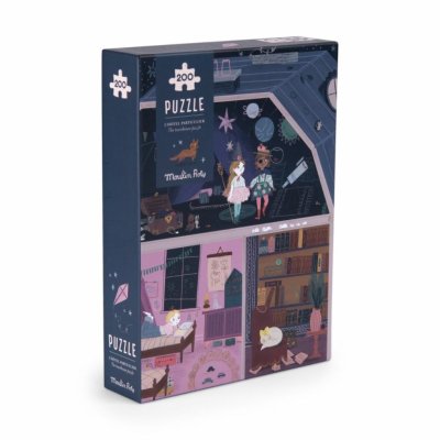 Moulin Roty Puzzle s lupou Hotel - 200 pcs