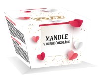 POEX Mandle v hořké čokoládě 200 g