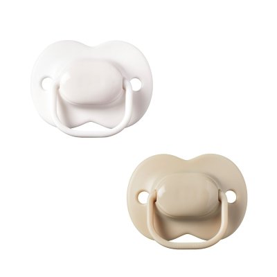Tommee Tippee Dudlík Cherry latex 0-6m 2 ks bílá-hnědá