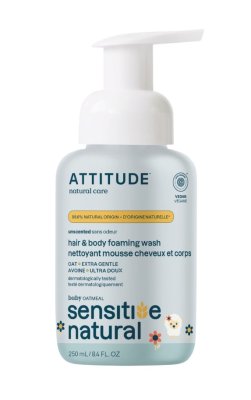 ATTITUDE Dětská mycí pěna (2 v 1) s ovsem - pro citlivou pokožku 250 ml