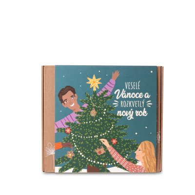 Blossombs Semínkové bomby - Dárková sada střední - Veselé Vánoce (9 ks)