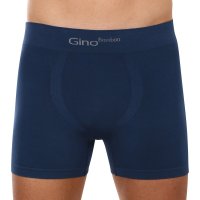 Gino Pánské boxerky bezešvé bambusové petrol (54004) XL