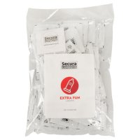 Secura Extra Fun – vroubkované kondomy (100 ks)