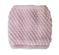 Baby Nellys Pletený nákrčník/komínek  - růžový