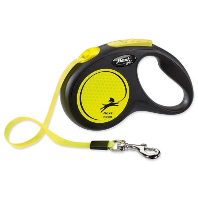 Flexi New Neon popruh S 5m žlutá do 15kg