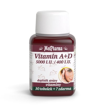 Medpharma Vitamín A+D 5000 I.U./400 I.U. 37 tobolek