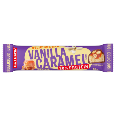 Nutrend DELICIOUS BAR vanilka + karamel tyčinka 50 g
