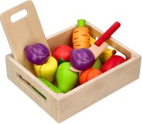 Adam Toys Zelenina a ovoce na krájení v bedýnce - 13 ks