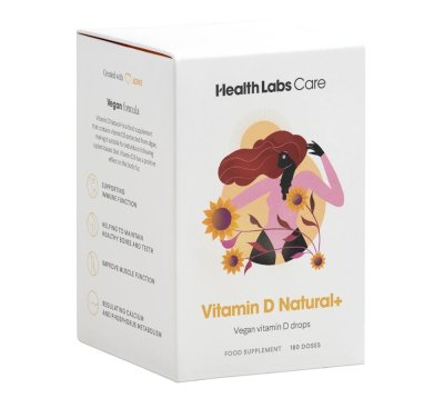 Health Labs Care Vitamin D3 Natural + Vegan Natural + Vegan kapky 180 dávek Health Labs Care Vitamin D3 Natural + Vegan Natural + Vegan kapky 180 dávek