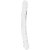 Realrock Oboustranné dildo 34 cm transparentní