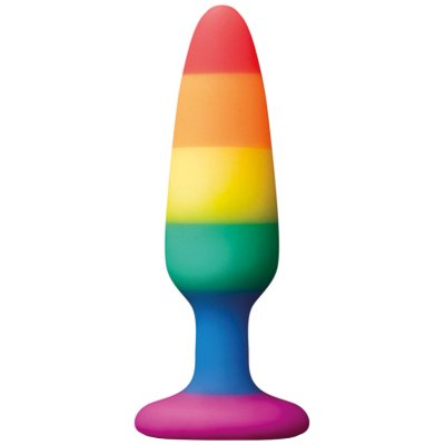NS Novelties Anální kolík s přísavkou Rainbow Euphoria, malý
