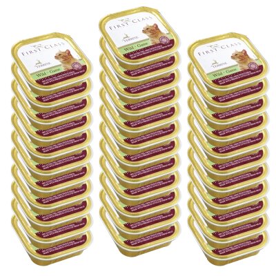 Akinu FIRST CLASS Zvěřinová paštika pro kočky 34 x 100 g