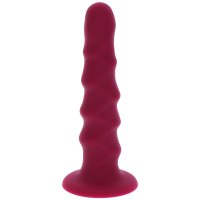 Toy Joy Silikonové dildo s přísavkou Ribbed Dong 16 cm