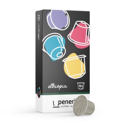 Penerini Ethiopia 100% arabika kávové kapsle 10 ks