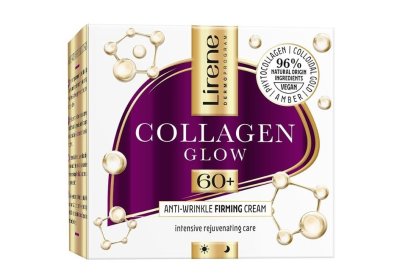Lirene Collagen Glow Zpevňující pleťový krém JANTAR 60+ 50 ml