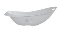 Baby Nellys Dětská vanička s lehátkem, výpustem a úchytem - Baby Star - šedá,