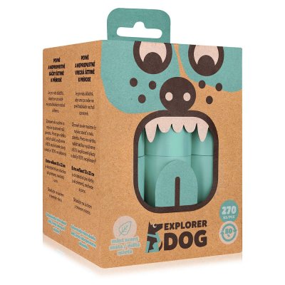 Explorer dog Sáčky recyklované na psí exkrementy s vůní máty 270 ks