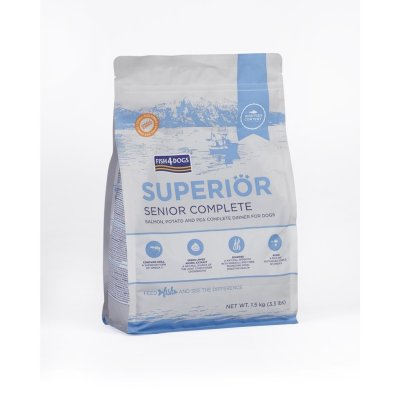 Fish4Dogs Granule malé pro starší psy Superior losos s bramborami 1,5 kg