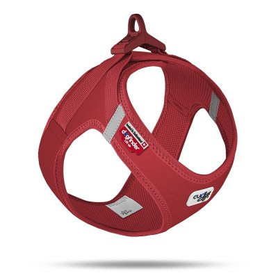 Curli Postroj pro psy se sponou Softshell Red L, 8-13 kg