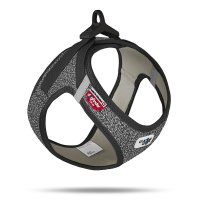 Curli Postroj pro psy se sponou Merino vlna Black 2XS, 2-4 kg