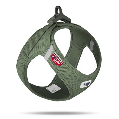 Curli Postroj pro psy se sponou Air-Mesh Moss 3XS, 1,5-3 kg