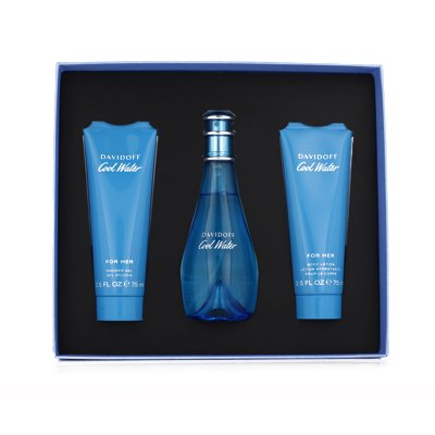 Davidoff Cool Water for Women EDT 100 ml + SG 75 ml + BL 75 ml W (Cool Water)
