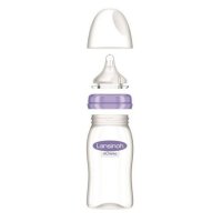 Lansinoh skleněná kojenecká láhev 240ml s NaturalWave TM savičkou (M)