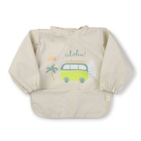 Saro Baby nepropustný bryndák s rukávkama Aloha