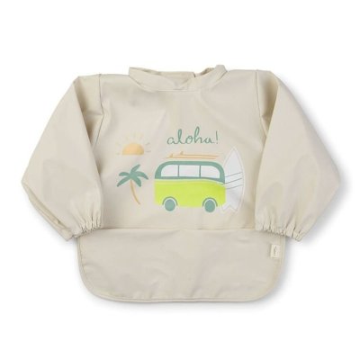 Saro Baby nepropustný bryndák s rukávkama Aloha