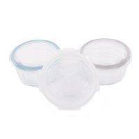 Bo Jungle skleněné misky s víčky B-Glass Bowls 280ml White/Grey/Blue