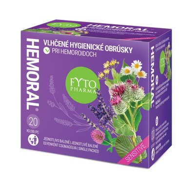 Fytopharma HEMORAL hygienické ubrousky 20 ks