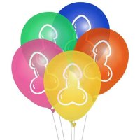 Little Genie Productions Nafukovací balónky Colorful Willies 8 ks