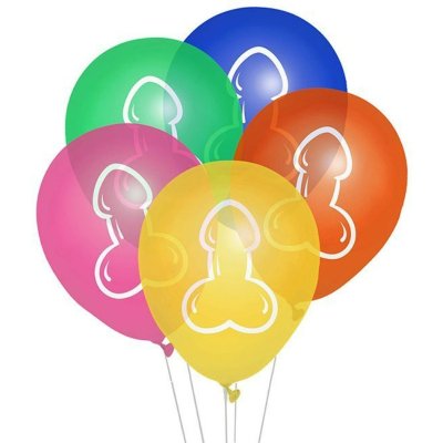 Little Genie Productions Nafukovací balónky Colorful Willies 8 ks
