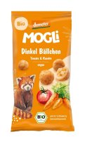 MOGLI Bio špaldové kuličky s rajčaty a mrkví s certifikací Demeter 40 g