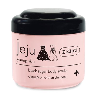 Ziaja Jeju Černý cukrový tělový peeling 200 ml