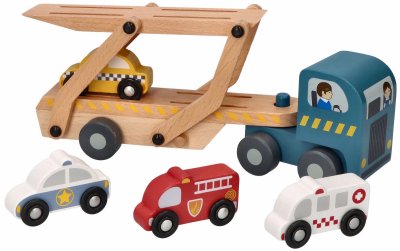 Adam Toys Přepravní transportér se 4 autíčky