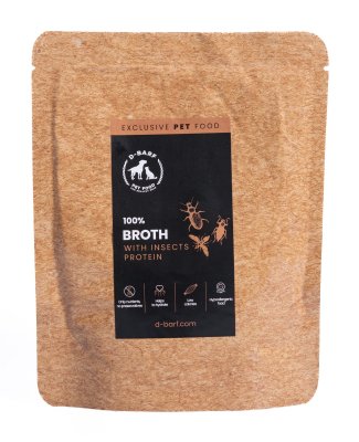 D-Barf Hmyzí vývar doplňkové krmivo pro psy a kočky 200 g