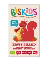 Biskids BIO měkké dětské sušenky s jahodovým pyré 36m+ 6 ks Biskids BIO měkké dětské sušenky s jahodovým pyré 36m+ 6 ks